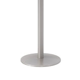 Pedestal Bistro Table With Four Burgundy Kool Series Barstools, Round, 36" Dia X 41h, Designer White, Ships In 4-6 Bus Days