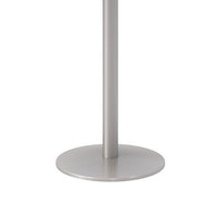 Pedestal Bistro Table With Four White Kool Series Barstools, Round, 36" Dia X 41h, Designer White, Ships In 4-6 Business Days