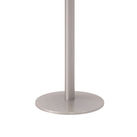 Pedestal Bistro Table With Four Yellow Kool Series Barstools, Round, 36"dia X 41h, Designer White, Ships In 4-6 Business Days