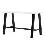 Midtown Dining Table With Four Coral Kool Series Chairs, 36 X 72 X 30, Designer White, Ships In 4-6 Business Days
