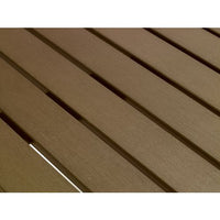 Eveleen Outdoor Patio Table With Two Mocha Powder-coated Polymer Chairs, 30" Dia X 29h, Gray, Ships In 4-6 Business Days