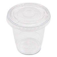 Pet Lids, Fits 8 Oz To 10 Oz Cold Cups, No Hole Flat Lid, Clear, 1,000/carton