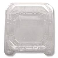 Pet Plastic Hinged Container, 6 X 6 X 3.3, Clear, Plastic, 500/carton