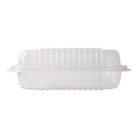 Polypropylene Plastic Hinged Container, 6 X 9 X 2.97, Clear, Plastic, 125/pack, 2 Packs/carton