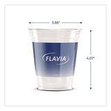 Cold Cups 12 Oz, Blue Band Flavia Logo, Clear/blue, 900/carton