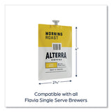 Alterra Morning Roast Coffee Freshpack, Morning Roast, 0.28 Oz Pouch, 100/carton