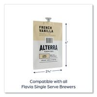 Alterra French Vanilla Coffee Freshpack, French Vanilla, 0.23 Oz Pouch, 100/carton