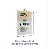 Alterra French Vanilla Coffee Freshpack, French Vanilla, 0.23 Oz Pouch, 100/carton