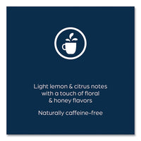 The Bright Tea Co. Lemon Herbal Tea Freshpack, Lemon, 0.11 Oz Pouch, 100/carton