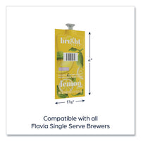 The Bright Tea Co. Lemon Herbal Tea Freshpack, Lemon, 0.11 Oz Pouch, 100/carton