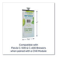 Cucumber Lime Mint Infused Water Freshpack, Cucumber Lime Mint, 0.08 Pouch, 100/carton