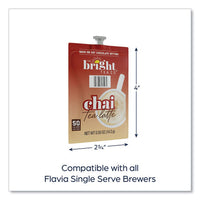 The Bright Tea Co. Chai Tea Latte Freshpack, Chai Latte, 0.5 Oz Pouch, 72/carton
