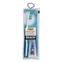 Oral Care Kit. Toothbrush/toothpaste In Resealable Pouch, 4/box