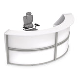 Reception Desk, 72 X 32 X 46, White, Ships In 1-3 Business Days