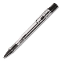 Vista Ballpoint Pen, Retractable, Medium, Black Ink, Clear/black Barrel