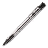 Vista Ballpoint Pen, Retractable, Medium, Black Ink, Clear/black Barrel