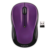 M325s Wireless Mouse, 2.4 Ghz Frequency, 32.8 Ft Wireless Range, Left/right Hand Use, Violet