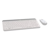 Mk470 Slim Wireless Keyboard And Mouse Combo, 2.4 Ghz/33 Ft Wireless Range, Off-white