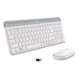 Mk470 Slim Wireless Keyboard And Mouse Combo, 2.4 Ghz/33 Ft Wireless Range, Off-white