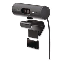 Brio 505 Plug And Play Webcam, 1920 X 1080 Pixels, 4 Megapixels, Graphite