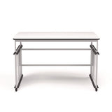 Mbs Classroom Science Lab Makerspace Table, Rectangular, 60.25 X 39.25 X 38, White Top, Gray Base/legs