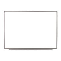 Wall-mounted Magnetic Whiteboard, 48" X 36", White Surface, Silver Aluminum Frame