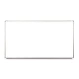 Wall-mounted Magnetic Whiteboard, 72" X 40", White Surface, Silver Aluminum Frame