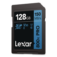 High-performance Pro Blue Series Sdxc Memory Card, Uhs-i V30 U1 Class 10, 128 Gb