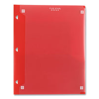 Two-pocket Portfolio Clear View, 11" X 8.5", Randomly Assorted