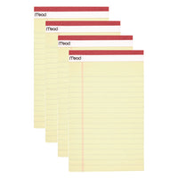 Notepad, Wide/legal Rule, 50 Canary 5 X 8 Sheets, 4/pack