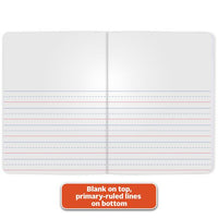 Primary Journal Half Page Ruled, Blue Marble Cover, Primary Rule, (100) 9.75 X 7.5 Sheets
