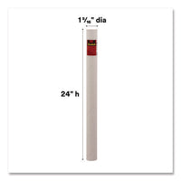 Mailing Tube, 24" Long, 2" Diameter, White