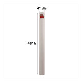 Mailing Tube, 48" Long, 4" Diameter, White