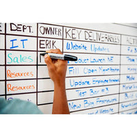 Easy Erase Permanent Marker Whiteboard Surface, 72 X 48, White Surface