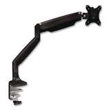 Single Monitor Gas-spring Mounting Arm, For 13" To 32" Monitors, 360 Degree Rotation, +/-45 Degree Tilt, Black, Supports 20lb