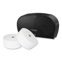 Valay Small Core Jumbo Bath Tissue Dispenser, 5.62 X 11.4 X 21.2, Black