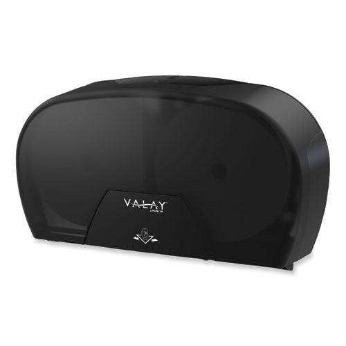 Valay Small Core Jumbo Bath Tissue Dispenser, 5.62 X 11.4 X 21.2, Black