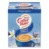Liquid Coffee Creamer, French Vanilla, 0.38 Oz Mini Cup, 108/carton