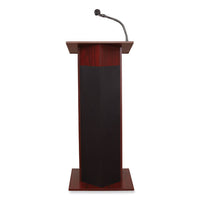 Power Plus Lectern, 22 X 17 X 46, Mahogany, Ships In 1-3 Business Days