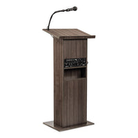 Power Plus Lectern, 22 X 17 X 46, Ribbonwood, Ships In 1-3 Business Days