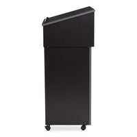 Tabletop Lectern And Av Cart/lectern Base, 23.75 X 19.87 X 47.5, Black, Ships In 1-3 Business Days