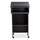 Tabletop Lectern And Av Cart/lectern Base, 23.75 X 19.87 X 47.5, Black, Ships In 1-3 Business Days
