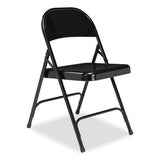 50 Series All-steel Folding Chair, Supports 500 Lb, 16.75" Seat Height, Black Seat/back/base, 4/ct,ships In 1-3 Business Days