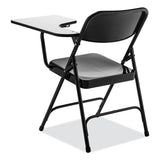 5200 Series Left-side Tablet-arm Folding Chair, Supports 480 Lb, 17.25" Seat Height, Black, 2/carton, Ships In 1-3 Bus Days
