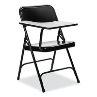 5200 Series Right-side Tablet-arm Folding Chair, Supports Up To 480 Lb, 17.25" Seat Height, Black, 2/ct,ships In 1-3 Bus Days