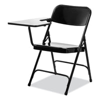 5200 Series Right-side Tablet-arm Folding Chair, Supports Up To 480 Lb, 17.25" Seat Height, Black, 2/ct,ships In 1-3 Bus Days