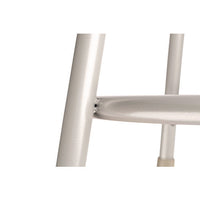 6400 Series Fixed Height Heavy Duty Vinyl Padded Steel Stool, Backless, Supports 500 Lb, 30" Seat Height, Gray Seat/base