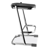 6600 Series Elephant Z-stool, Backless, Supports Up To 500lb, 24" Seat Height, Black Seat, Chrome Frame,ships In 1-3 Bus Days