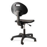 6700 Series Polyurethane Adj Height Task Chair, Supports 300 Lb, 16"-21" Seat Ht, Black Seat/back/base, Ships In 1-3 Bus Days