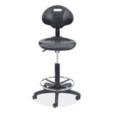 6700 Series Polyurethane Adj Height Task Chair, Supports 300 Lb, 22"-32" Seat Ht, Black Seat/back/base, Ships In 1-3 Bus Days